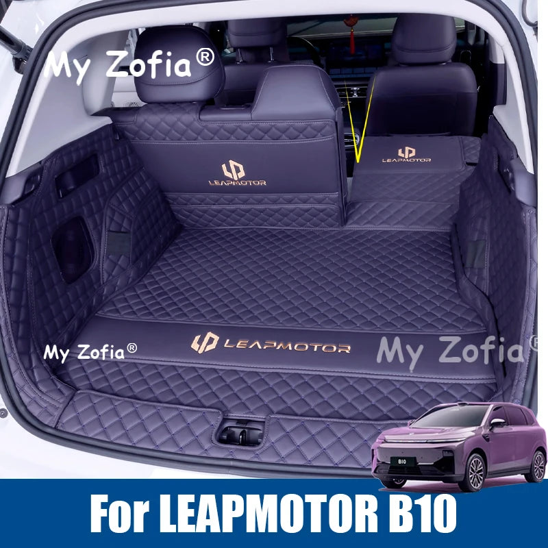 For LEAPMOTOR B10 2025 2026 Car Trunk Mat Pad leather Waterproof Car Rear Trunk Mat Boot Mat Interior Protective Accessories Vue
