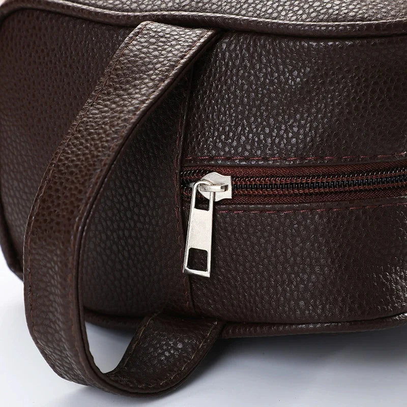 New Men Travel Cosmetic Bag Large Capacity Zipper Makeup Bags PU Leather Travel Toiletry Bag Cosmetics Organizer Storage Pouch Vue