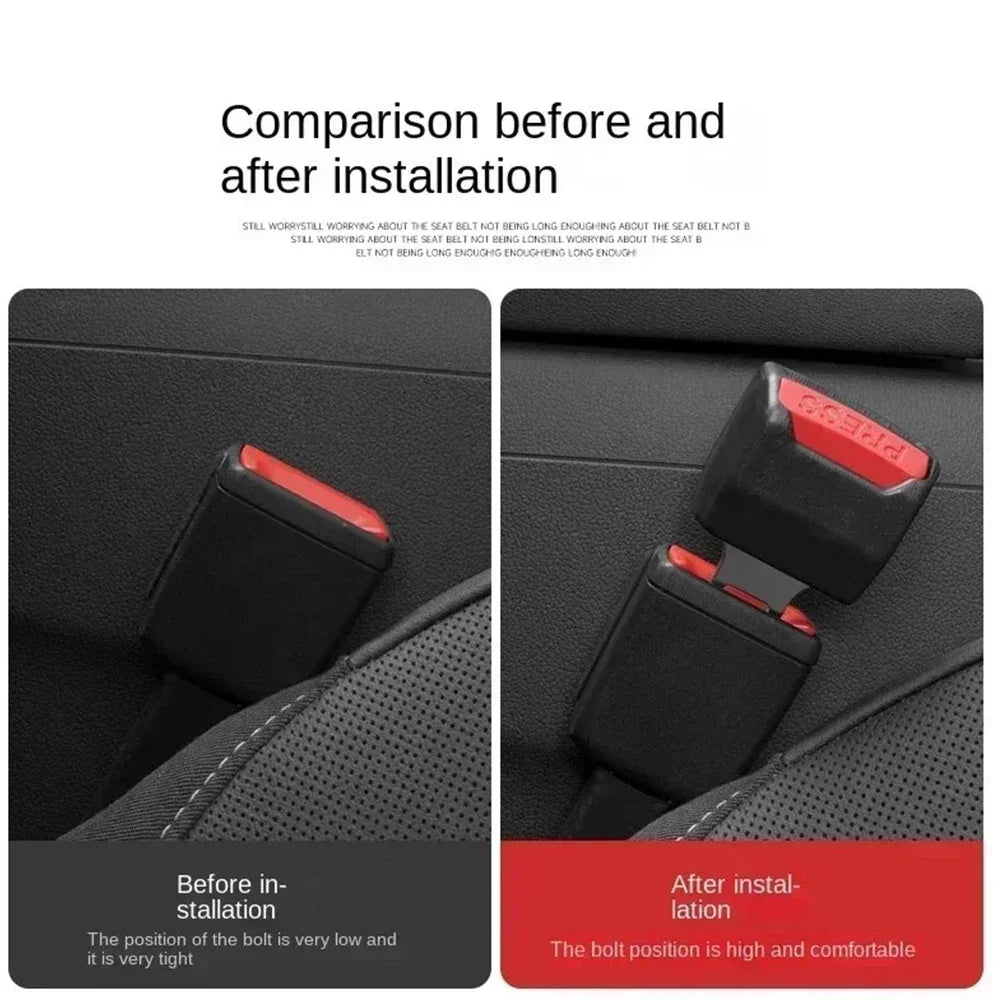 Car Seat Belt Clip Extender Safety Seatbelt Lock Buckle Plug Thick Insert Socket Extender Safety Buckle Seat Belt Cover Vue