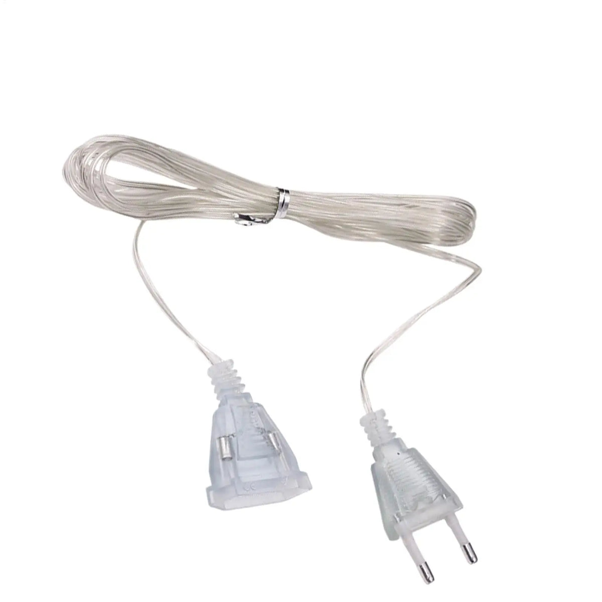 3 m EU US Plug Power Extension Cord 220V Transparent Cable For LED Fairy Lights Garland Holiday String Lights Multipurpose Vue