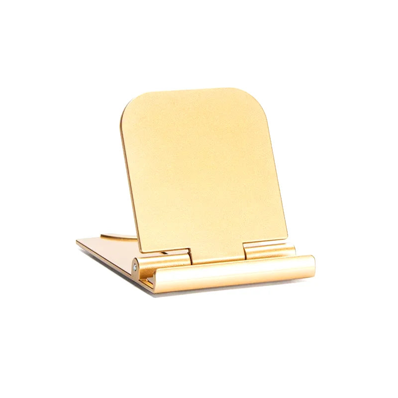 Universal Mobile Phone Holder Desktop Tablet Holder for iphone iPad Samsung Adjustable Foldable Cell Phone Desk Stand for xiaomi Vue Golden