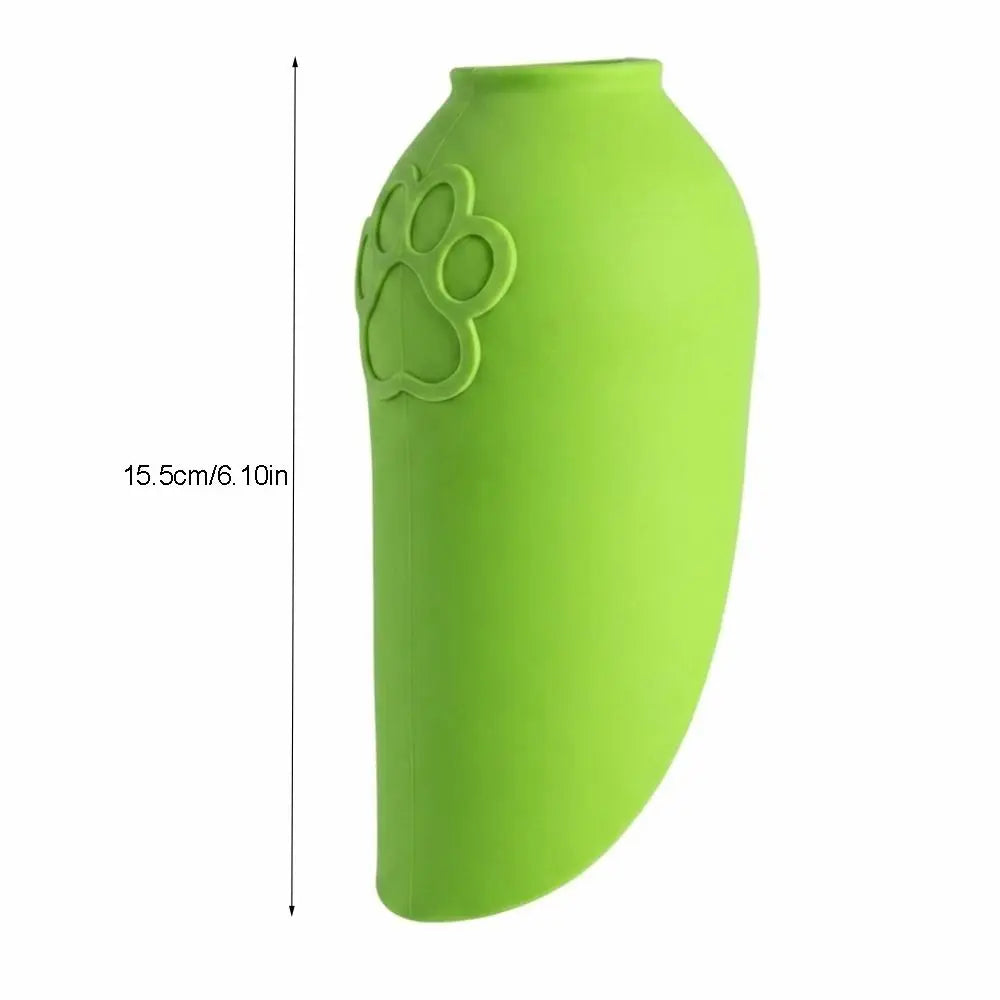 Food Dispense Portable Pet Walking Cup 2-in-1 Leaf Shaped Dog water Feeder Collapsible Removable Outdoor Pet Cup Travel Use Vue