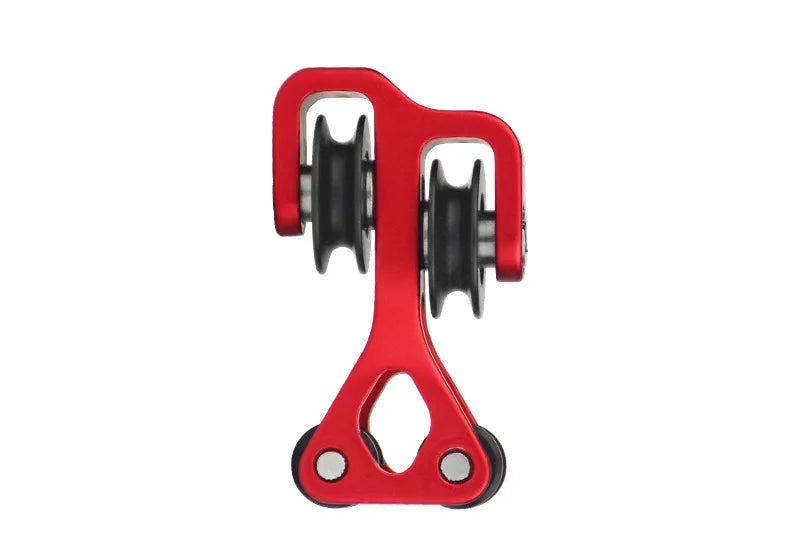 Composite Bow Pulley Splitter Bow and Arrow Accessories Aluminum Alloy Material High Precision High Stability Archery Sports Vue red
