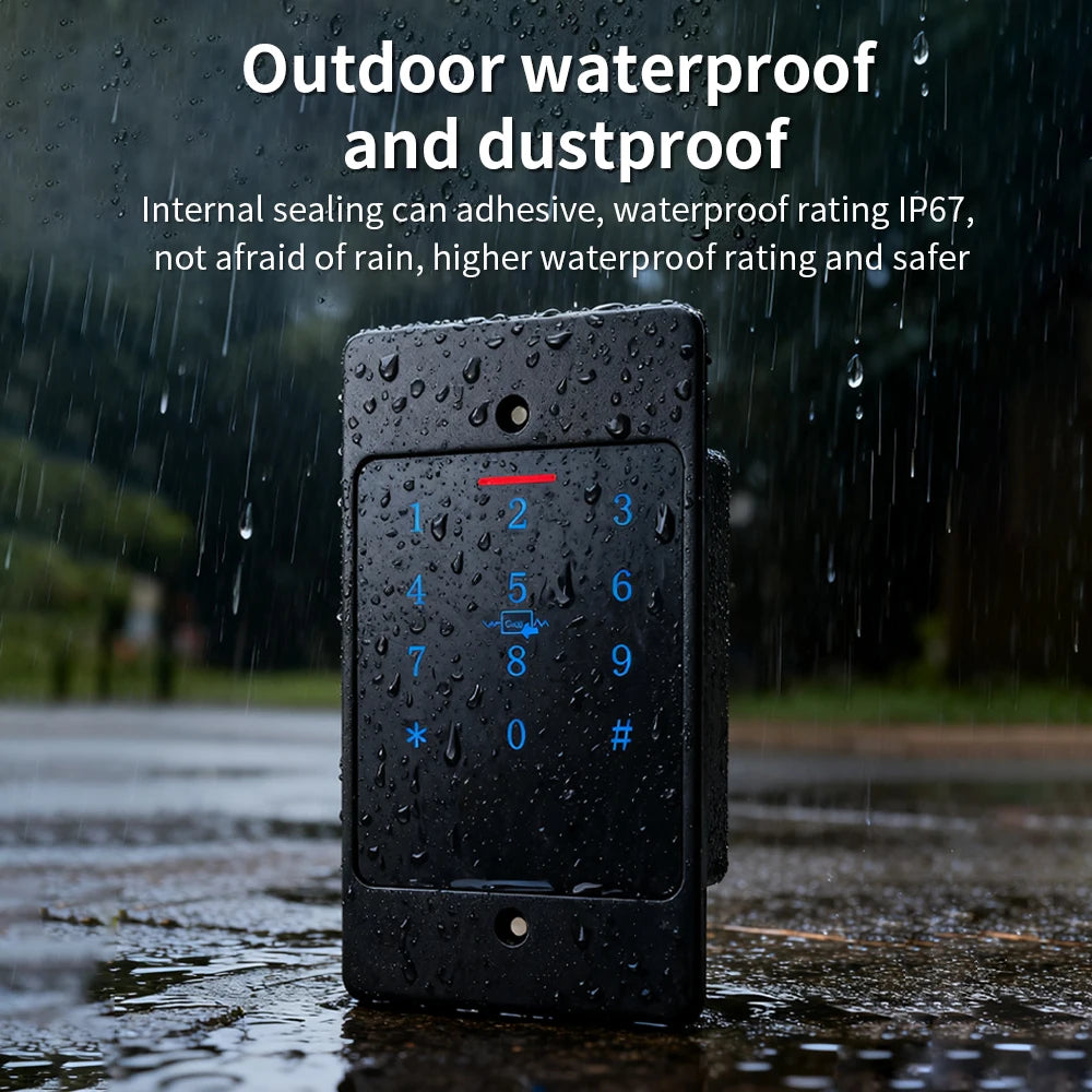 H5/HF5-Wifi App Wifi Metal Waterproof Embedded Installation Access Control Fingerprint Keyboard RFID Card Reader+M70 box Vue