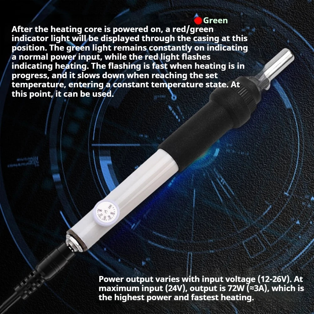 T12 Digital Adjustable Temperature Soldering Iron Kit 5S Fast Heat Up DC12-26V Portable Precision Soldering DIY Repair Tool Vue