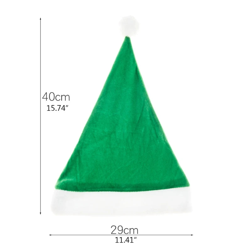 Kids Plush Elf Hat with Bell – Christmas Santa Helper Cap