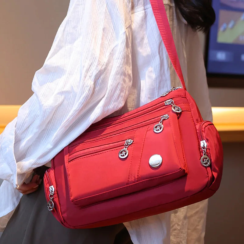 Neutral Nylon Fabric Ladies' Handbag Oxford Cloth Shoulder Strap