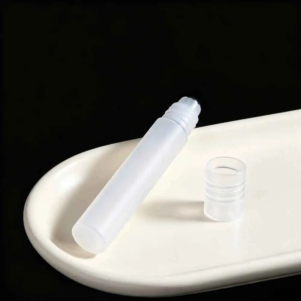 vvocci Roller Ball Bottle Refillable Empty 10ml Perfume Plastic Roll on Bottle with Steel Liquids Oil Container Bottles Holders Vue
