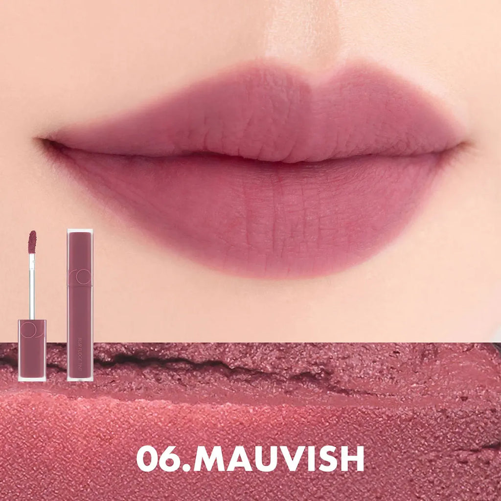 rom&nd BLUR FUDGE TINT-7 Shades,Velvet Fudge Texture,Luxury Makeup,Long-Lasting Matte Stain,Korean Cosmetic,Korean Makeup Vue 06 Mauvish 5g