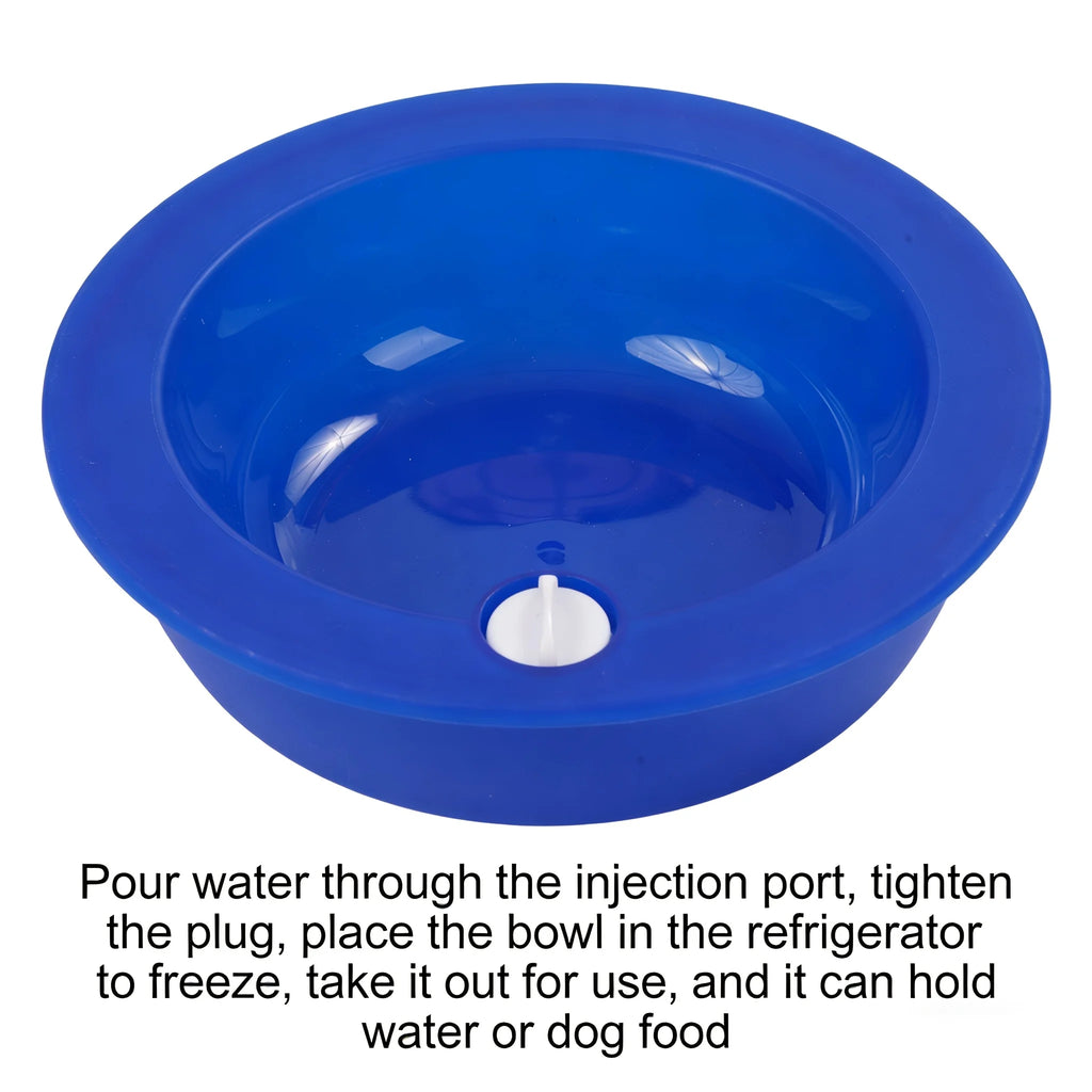 Pet Ice Bowl Cold Feeder Fill Freeze Long-lasting Cool Perfect Cats