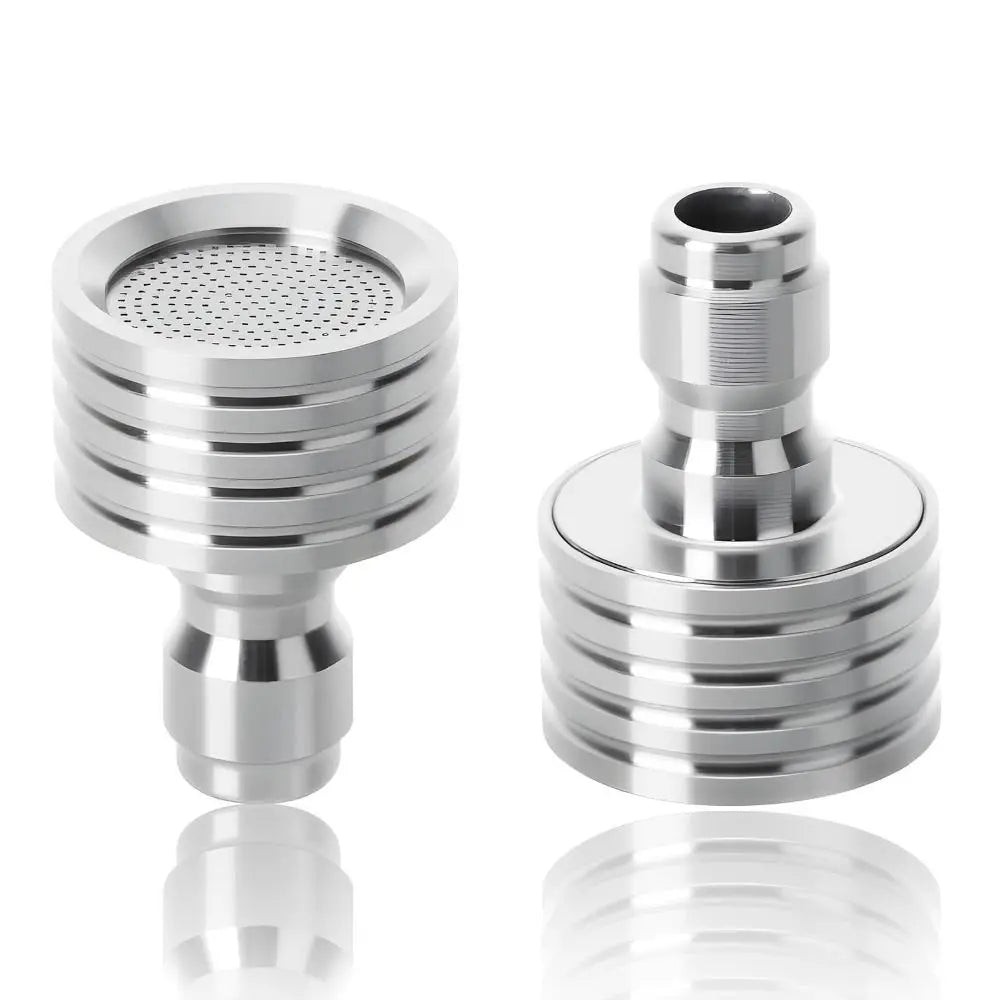 Stainless Steel Water nozzle Quick Plug 1/4 Quick Connect Shower Head Metal Small Flower Washing Nozzle Car Cleaning Vue
