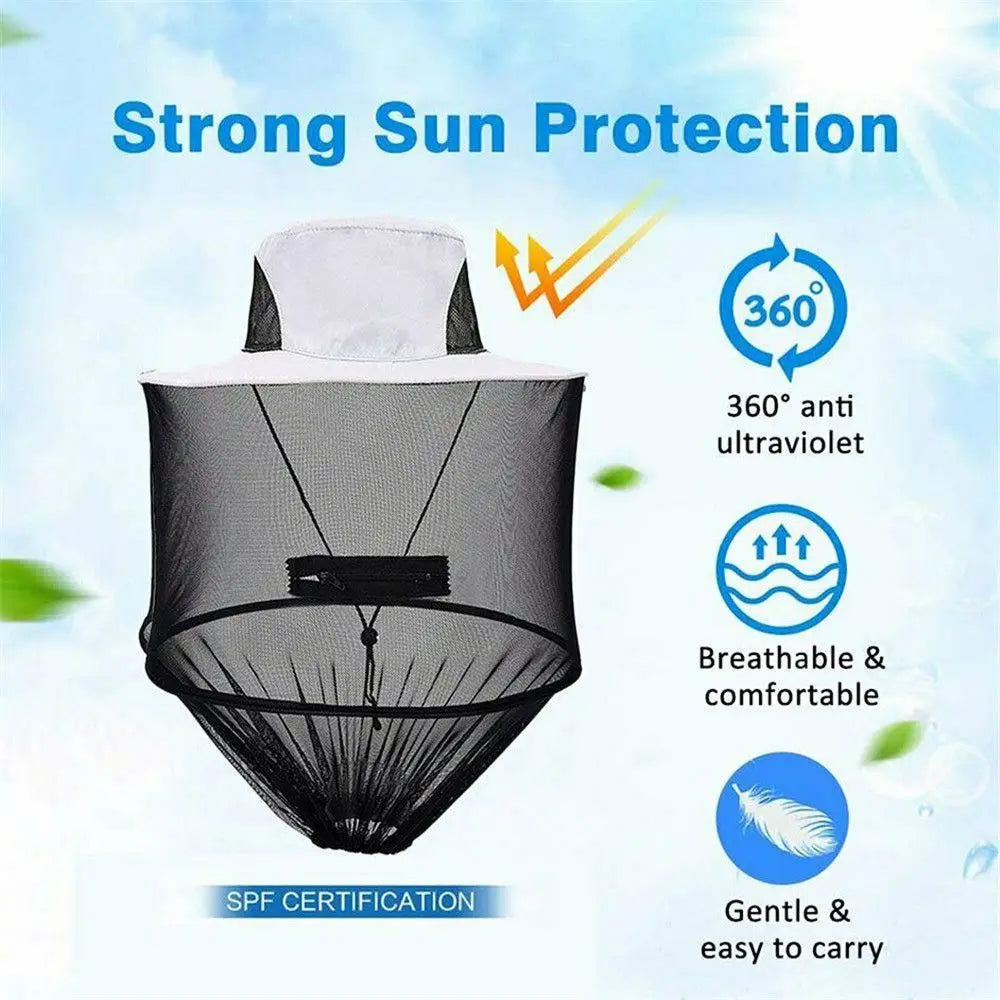 Fashion Casual Insect Bee Protection Foldable Fishing Cap Mosquito Vue