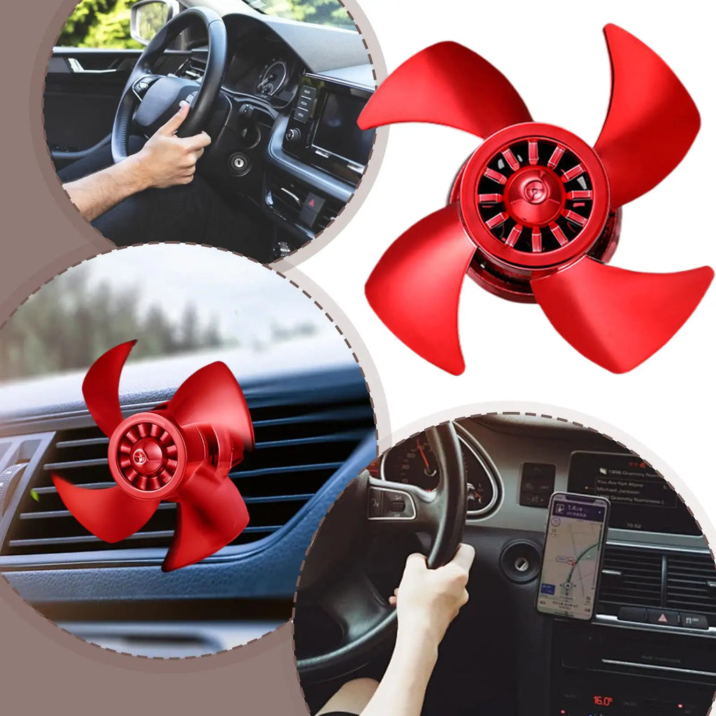 Long Lasting Quiet Fan Car Air Freshener Vent Clip Diffuser for Trucks Winter Christmas Birthdays Bedroom Office Spa Yoga Clinic Vue
