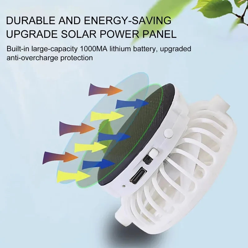 Baseball Cap with Charging Fan Solar Powered Summer Mesh Sun Hat for Men Women Outdoor Breathable UV Protection Cooling Headwear Vue
