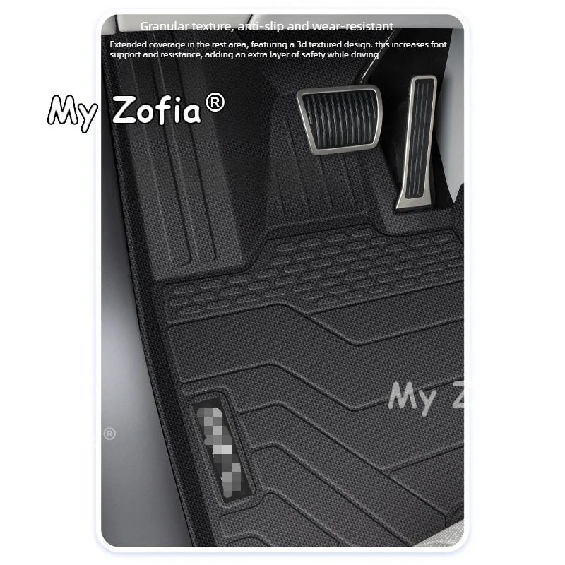 For Zeekr 7GT 2025 2026 Full Waterproof TPE Car Floor Mats Custom Fit Auto Foot Pads Carpet Interior Modification Accessories Vue