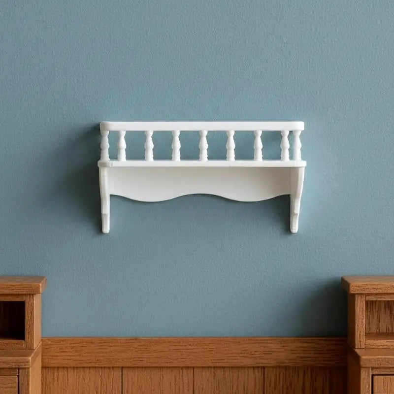 Dollhouse Storage Rack 112 Scale Wall Mounted Mini Shelf Simulation for DIY Scene Decor Accessory Room Organization Vue