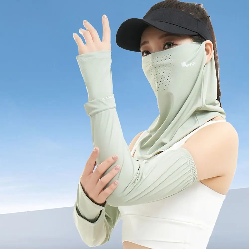 Durable UV Protection Sunscreen Face Veil Breathable Sunshade Ice Vue