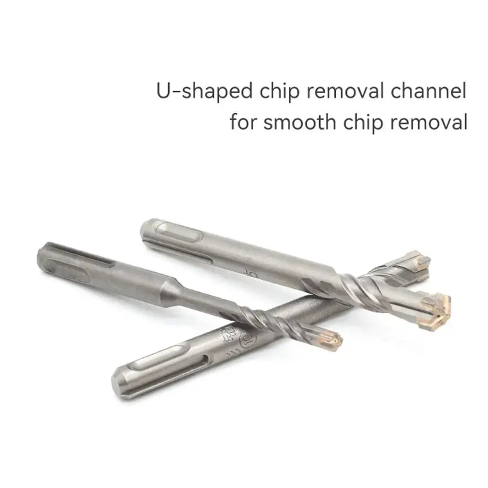 Cross Tips Concrete SDS Drill Bit 4 5 6 8 10 Round Shank Impact Vue
