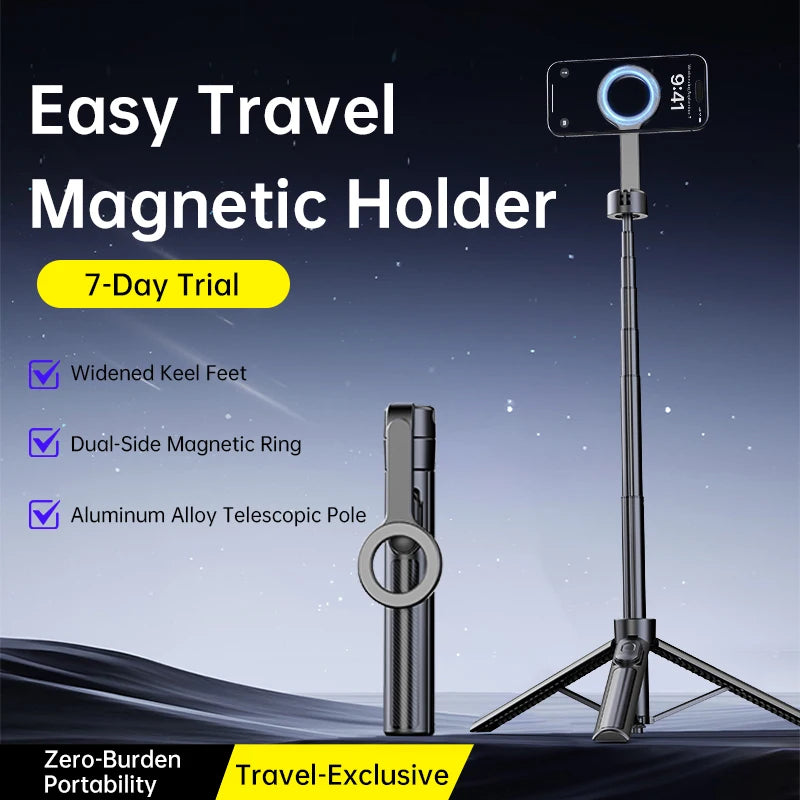 T18 Magnetic Phone Tripod Wireless Phone Grip Selfie Stick Desktop Tripod Vue Default Title