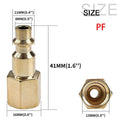 Quick Coupler Tool 1 4 NPT Air Line Hose Fitting Release Coupling