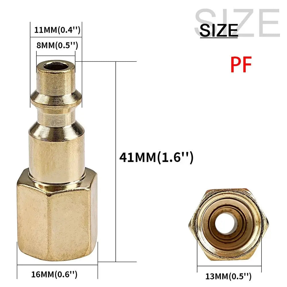 Quick Coupler Tool 1 4 NPT Air Line Hose Fitting Release Coupling