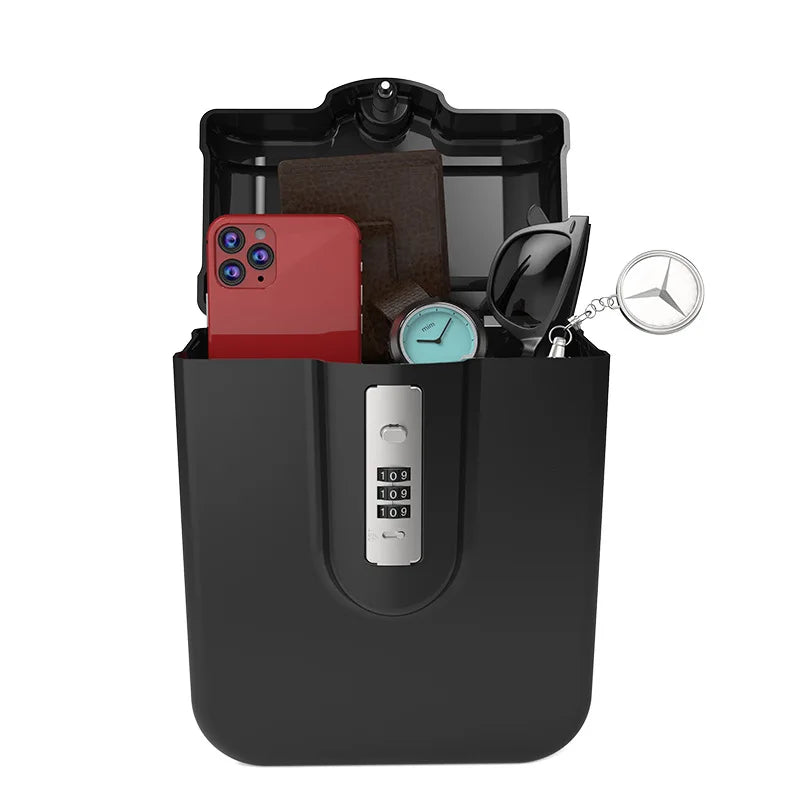 Portable Summer Beach Safe Box 3-digit Code Lock With Steel Wire Outdoor Camp Sports Bucket Travel Holiday Security Storage Box Vue