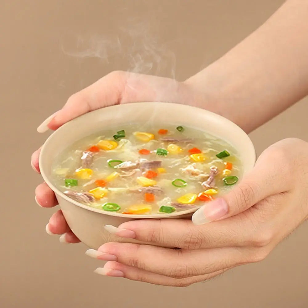 20PCS Rice Husks Disposable Rice Bowl Thickened Heat-Resistant Picnic Bowl Biodegradable Eco-Friendly Fried Chicken Bowl Banquet Vue
