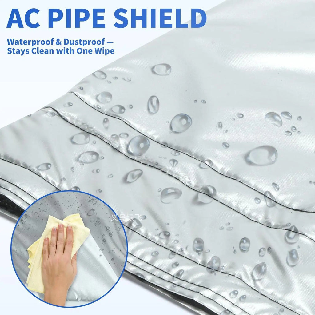 Portable AC Hose Insulation Sleeve Dustproof Waterproof Air Conditioning Hose Cover for Homeowners Renters Technicians Landlords Vue