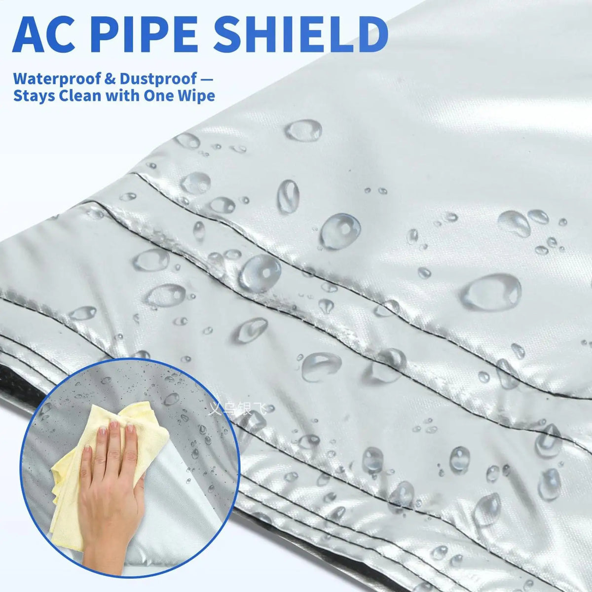 Portable AC Hose Insulation Sleeve Dustproof Waterproof Air Conditioning Hose Cover for Homeowners Renters Technicians Landlords Vue