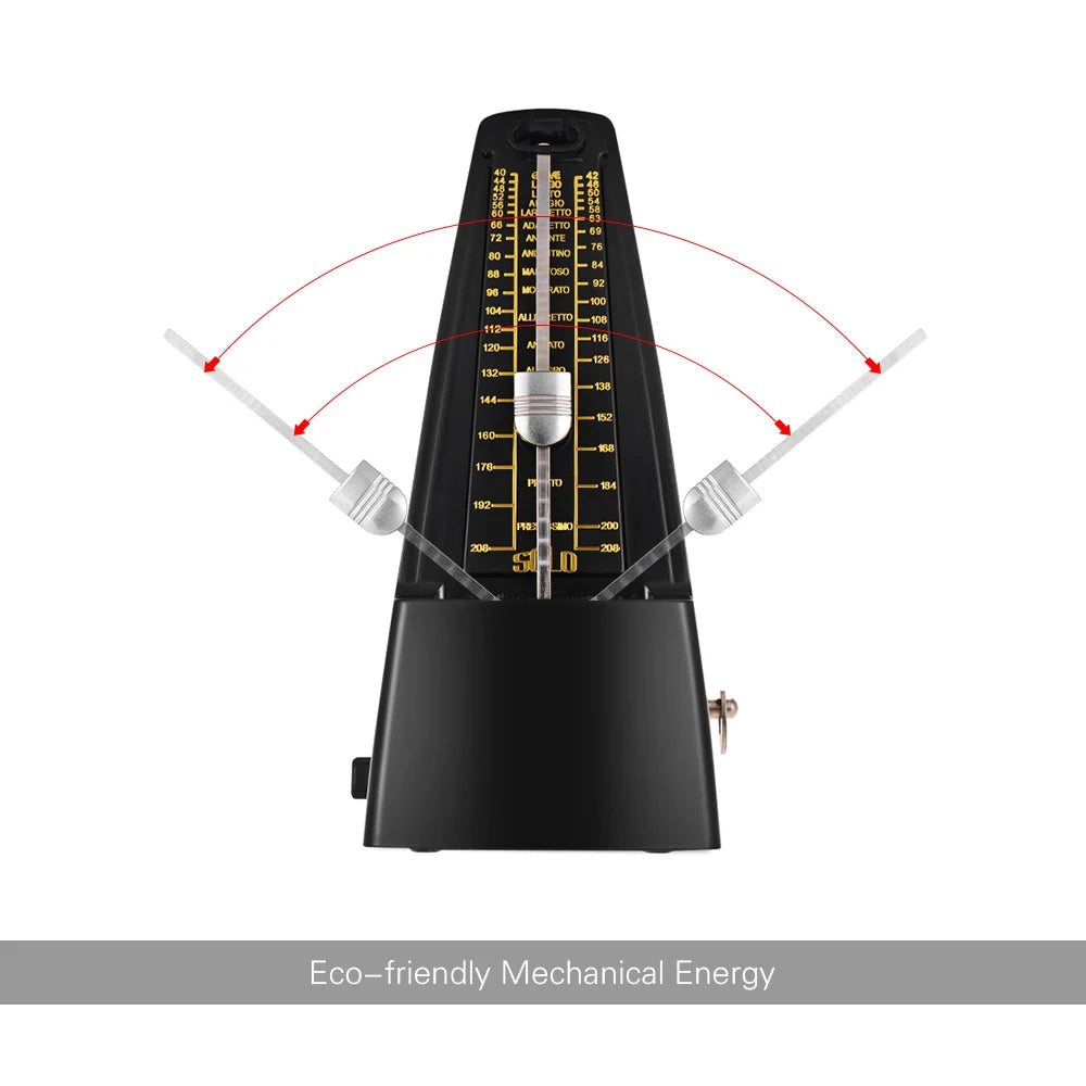 Standard Universal Mechanical Metronome ABS Material for Guitar Violin Piano Bass Drum Musical Instrument Practice Tool Vue