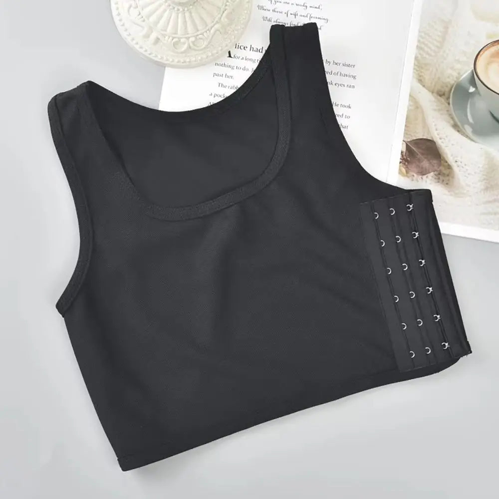 Reinforced Flat Vest Breast Tank Tops Trans Lesbian Corset Chest