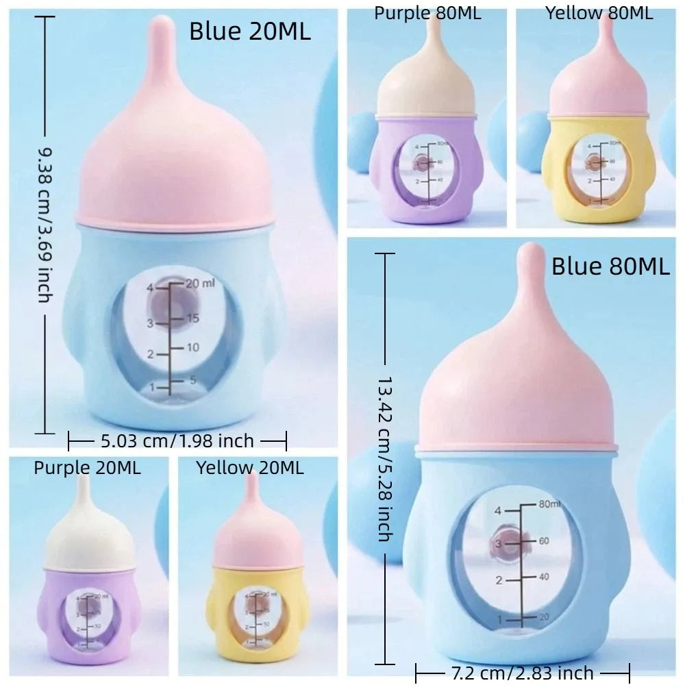 Anti-Choking Pet Milk Bottle Visible Scale Bite Resistant Cat Feeding Bottle Soft Silicone Silicone Nipple Dog Drinking Bottle Vue