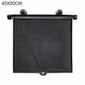 Retractable Car Side Window Sun-shade Universal Black Sunshade Roller
