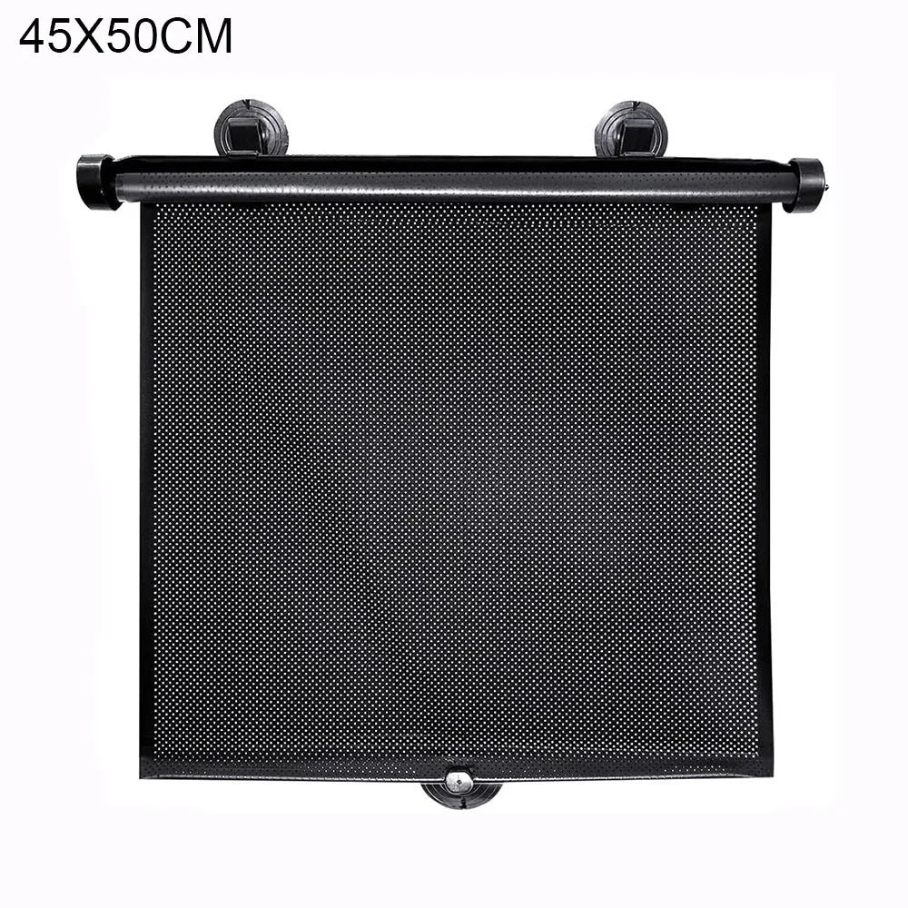 Retractable Car Side Window Sun-shade Universal Black Sunshade Roller