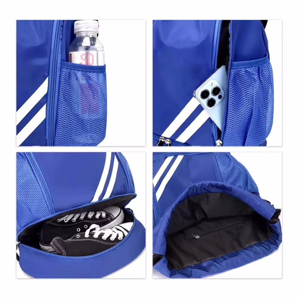Waterproof Fitness Bag Lightweight Climbing Backpack Outdoor Large Capacity Sports Bag Multi-functional Drawstring Shoulder Bag Vue