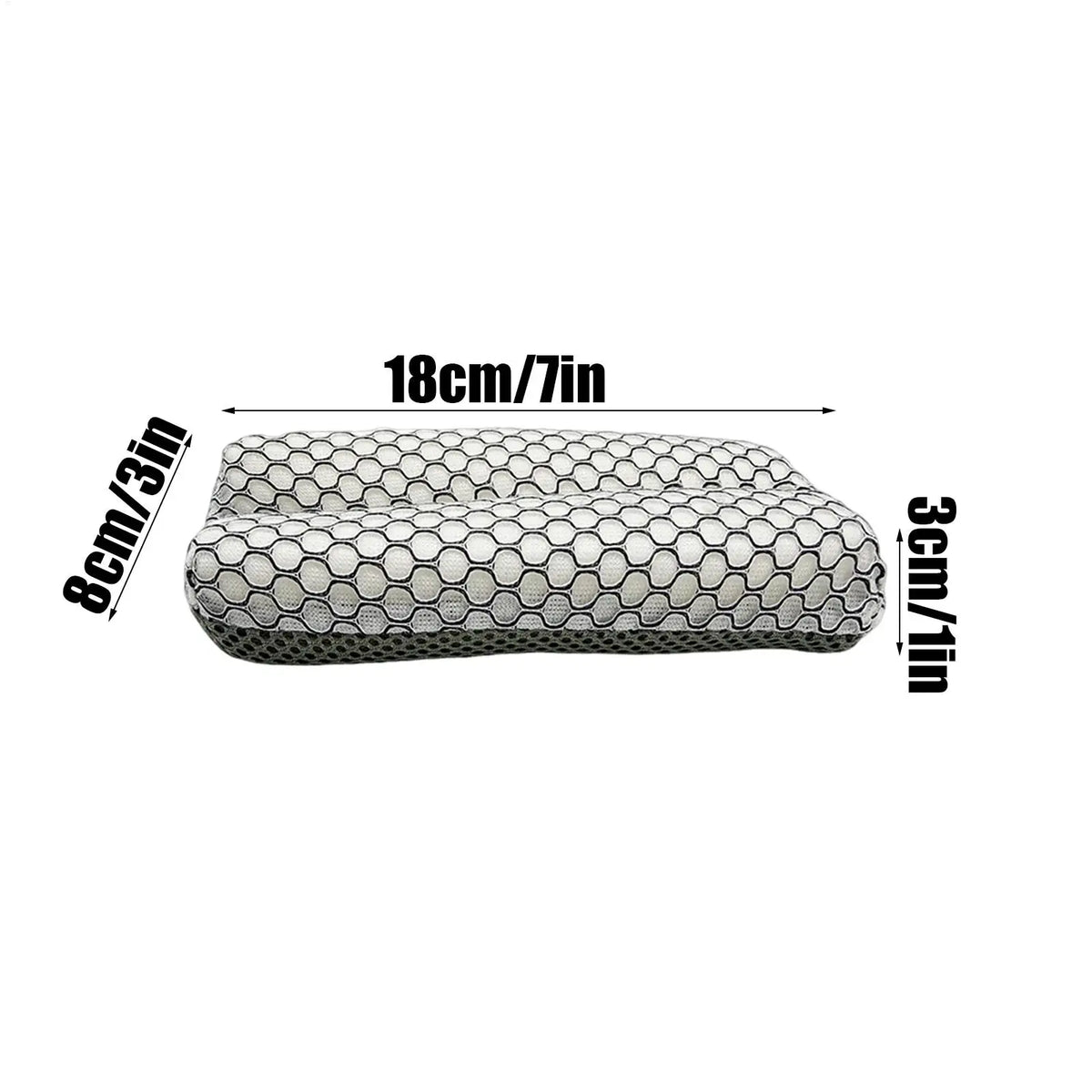 18X8X3cm Car Wash Sponge Two Sided Microfiber Scrubber Auto Detailing Supplies Tar Sponge For Vehicle Truck Motorcycle SUV Vue