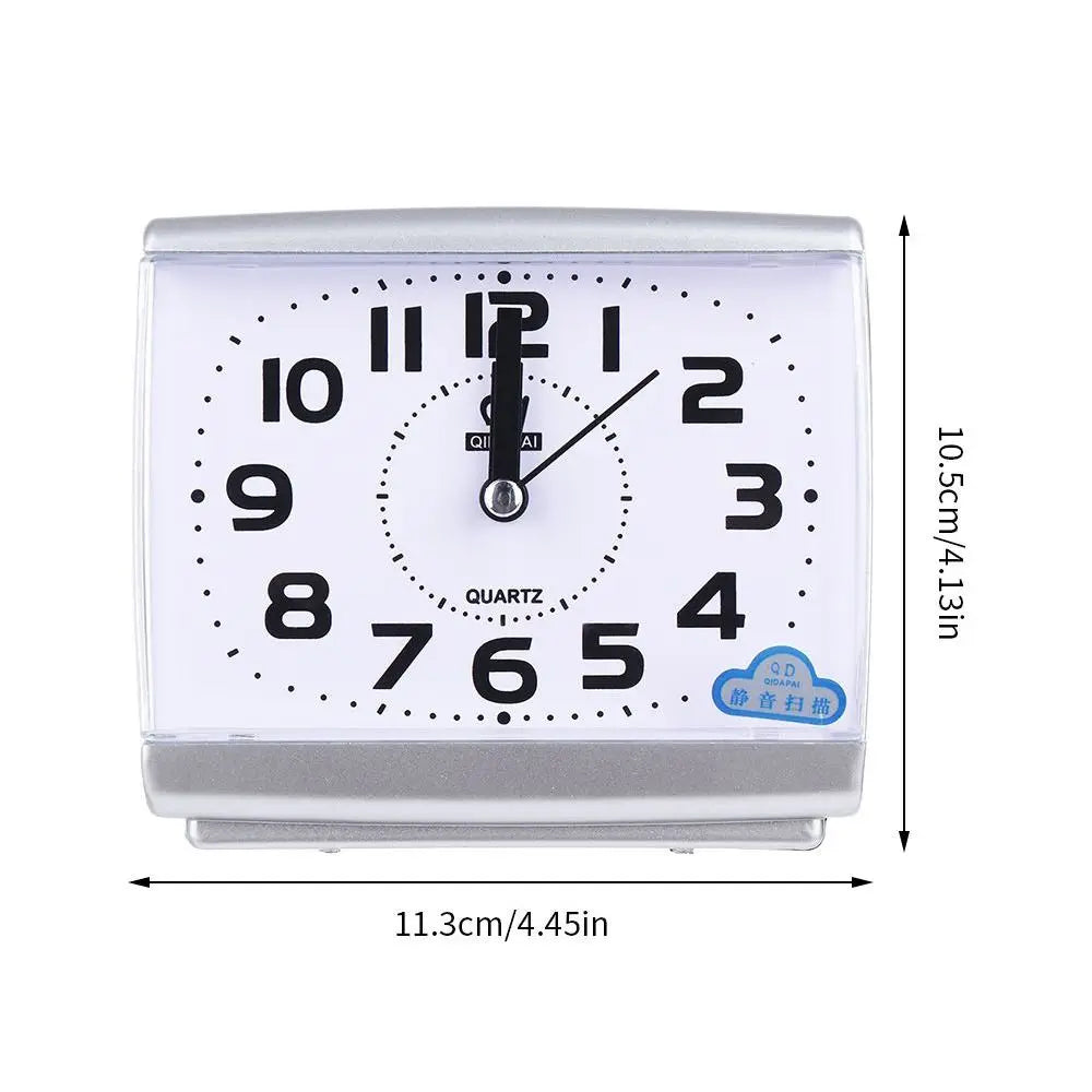 Practical Silent Square Digital Alarm Clock Simple Easy to Read Bedside Wake-up Clock Desk Mute Clock Desktop Vue