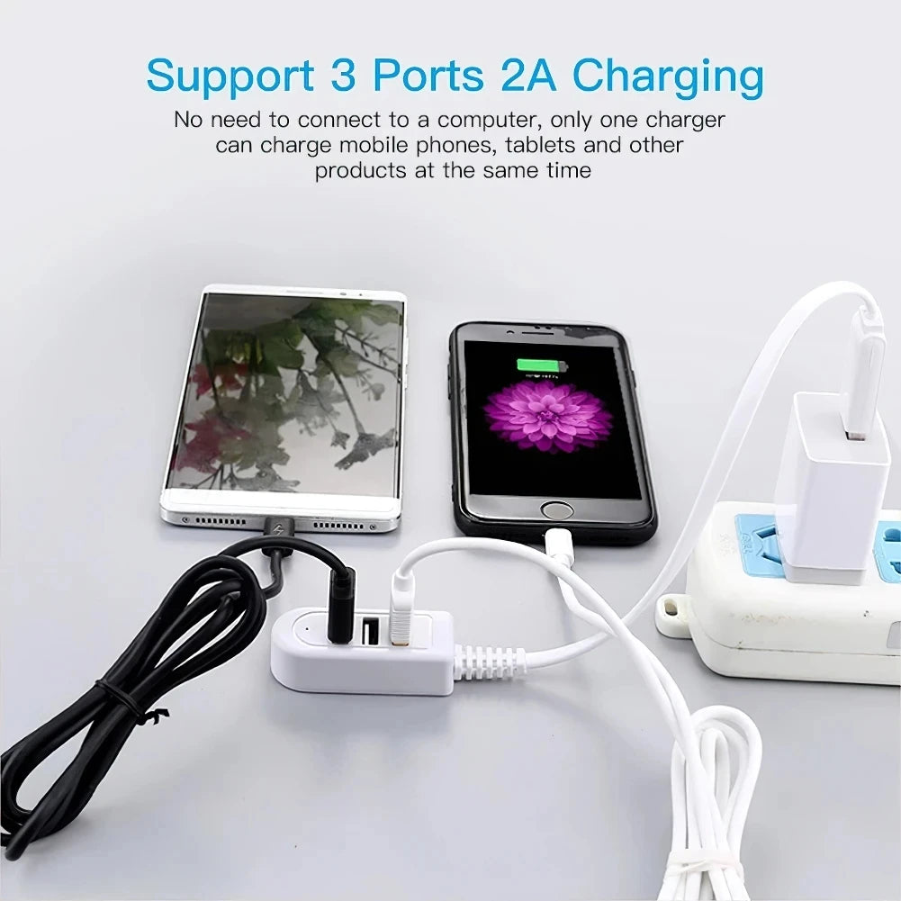 USB Hub 2.0 Multi USB Splitter Adapter Cable 1.2m 0.3m Mini Hub For PC Laptop USB Hab Extender Cable Computer Accessories Vue