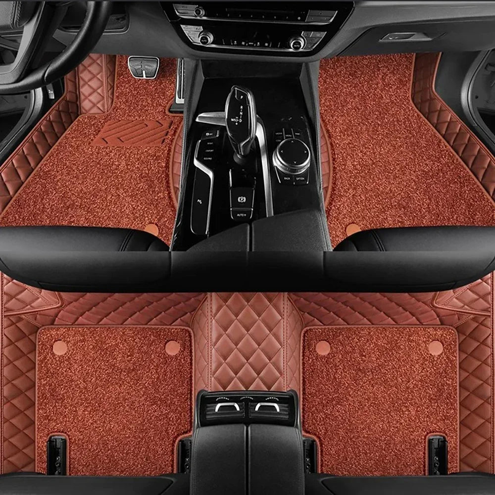 Custom Car Floor Mats For Mercedes Benz GLC X253 GLC-Coupe C253 2015-2025 Auto Foot Coche Floor Liners Blanket Vue A-brown 2024-2025