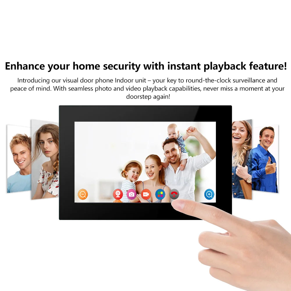 Support Tuya app video doorbell home wired monitoring intercom doorbell villa intelligent night vision access control system Vue