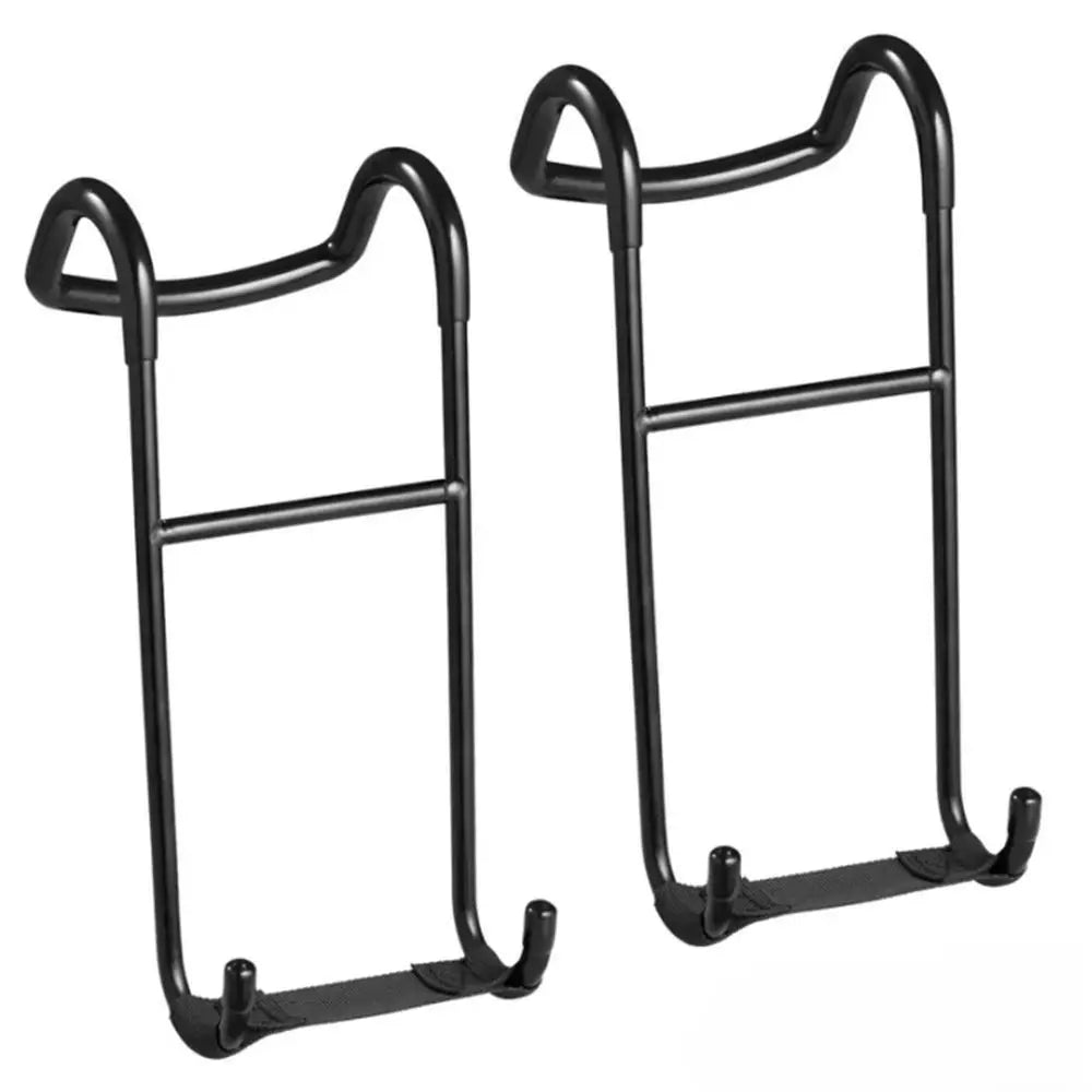 250lb Capacity Dumbbell Spotter Hooks Thickened Heavy-Duty Safety Connector for Chest Workout Black Iron Vue