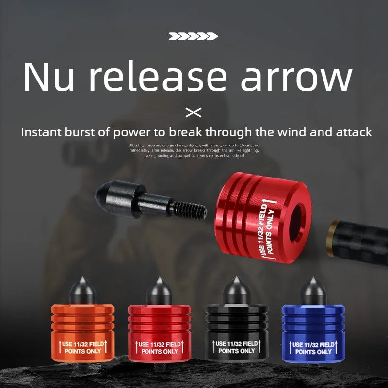 NU Release Arrow Points Archery Accessories High‑Speed Output for Carbon Fiber Arrow Shaft Recurve Compound Bow Shooting Tips Vue