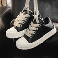 Men's Casual Sneakers – Breathable Lace-Up Street Sport Flats Men's Casual Sneakers Vue black 35 China Mainland