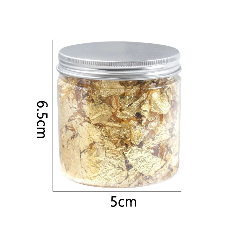 3G Nail Art Decoration Gold Silver Copper Foil Sequins Glitter Leaf Flake Sheet Bulk Foil Paper For Gilding Manicure Accessories Vue