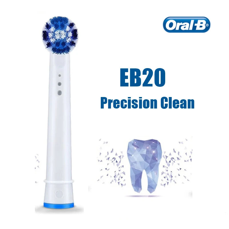 Original Oral B Replacement Brush Heads Remove Plaque Deep Clean Teeth EB20 Precision Clean For Oral B Electric Toothbrush Vue Default Title