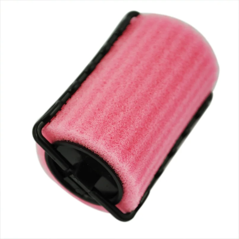 ABKW-24 PCS Magic Hair Care Roller Style Sponge Curlers For Girl Ladies Vue Pink NONE