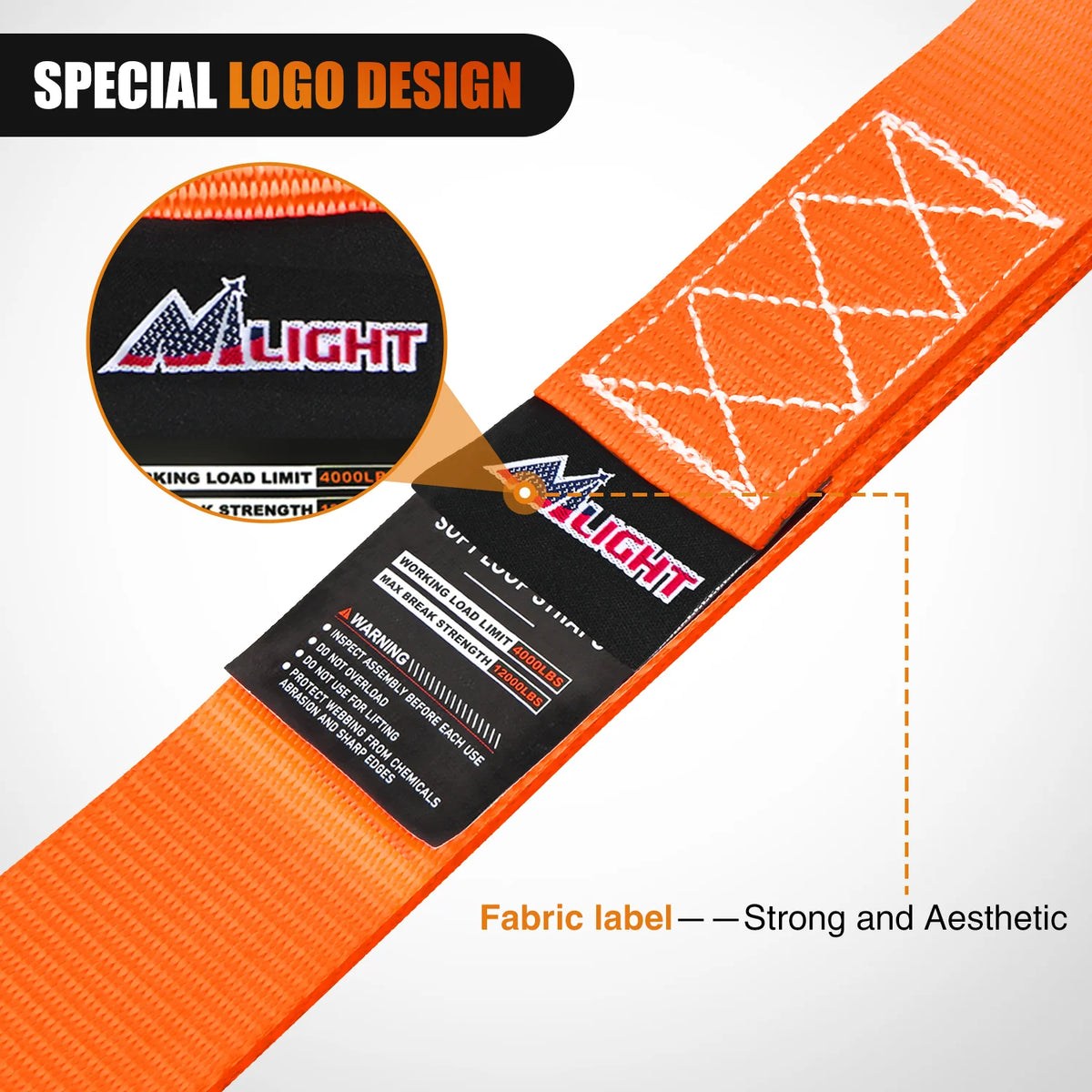 Nilight Soft Loop Tie Down Straps 12000 Lbs – 8 Pack Tie Down Straps Vue
