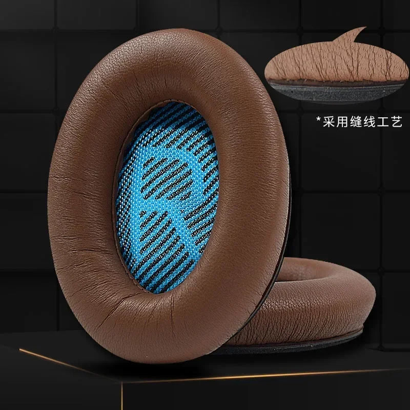 Replacement Lambskin Earpads for BOSE AE2 QC15 QC25 QC35 QC35II Headset Headphones Leather Sleeve Earphone Earmuff Vue