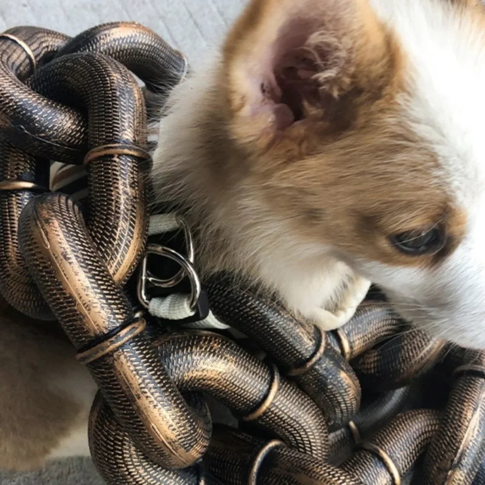 Halloween Dog Accessories Plastic Simulation Dog Chain Bold Light Weight Dog Tractions Rope Old Style Pet Leash Cat Props Vue