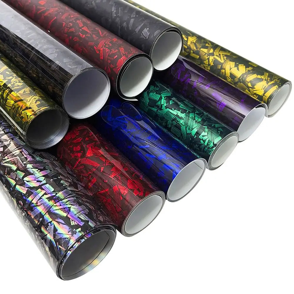 50x30CM Carbon Fiber Vinyl Film 3D 6D Matte Effect Gloss Motorcycle Vue